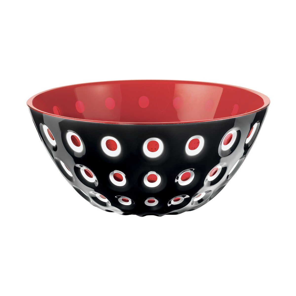 Contenitore 25cm Guzzini Le Murrine Nero-Bianco-Rosso
