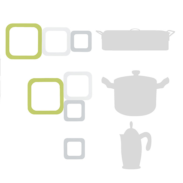Set 3 Sottopentola Guzzini Kitchen Active Verde - immagine 3