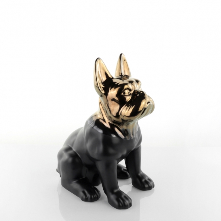 Statua Doggy Gold Black Weissestal - immagine 2