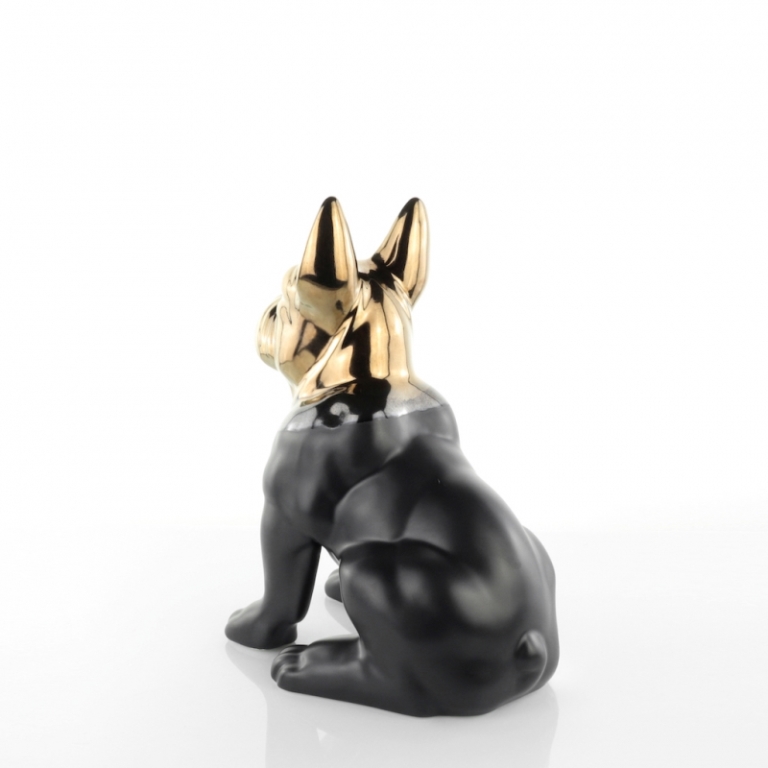 Statua Doggy Gold Black Weissestal - immagine 3