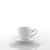 Set 6 Tazzine Caffè Weissestal Flora Weiss