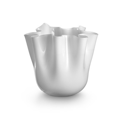 Vaso Foulard I Muranesi Bianco
