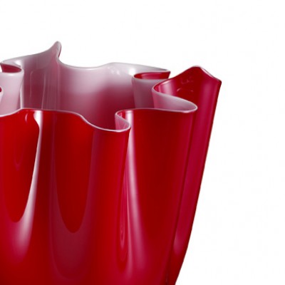 Vaso Foulard I Muranesi Rosso - immagine 2